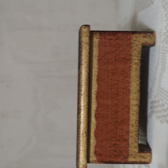 Botticelli Noble Woman Lady Vintage trinket Jewelry Wooden box - Picture 4 of 16